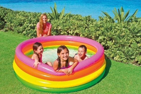 Intex Sunset Glow Pool, Oppblåsbart basseng, 780 l, Rund, 3 år, Sunset Glow Pool, Vinyl