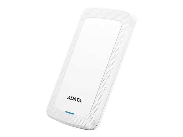 ADATA HV300 - Harddisk - 1 TB - ekstern (bærbar) - USB 3.1 - 256-bit AES - hvit