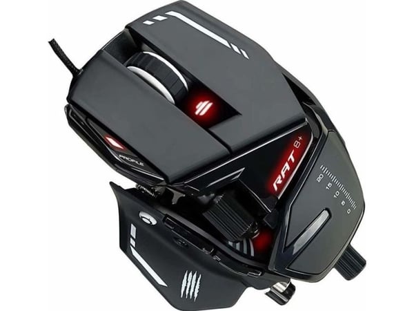 Mad Catz R.A.T.8+ - Mus - optisk - 11 knapper - kablet - USB - svart