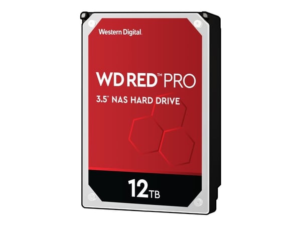 WD Red Pro WD121KFBX - Hårddisk - 12 TB - inbyggd - 3.5" - SATA 6Gb/s - 7200 rpm - buffert: 256 MB