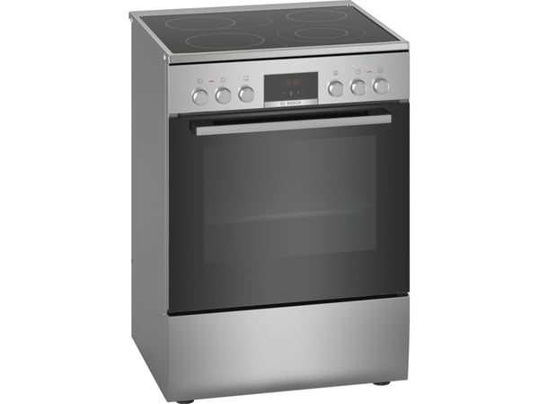 Bosch Serie | 4 HKR39C250 - Komfyr - frittstående - bredde: 60 cm - dybde: 60 cm - høyde: 85 cm - med selvrens - rustfritt stål