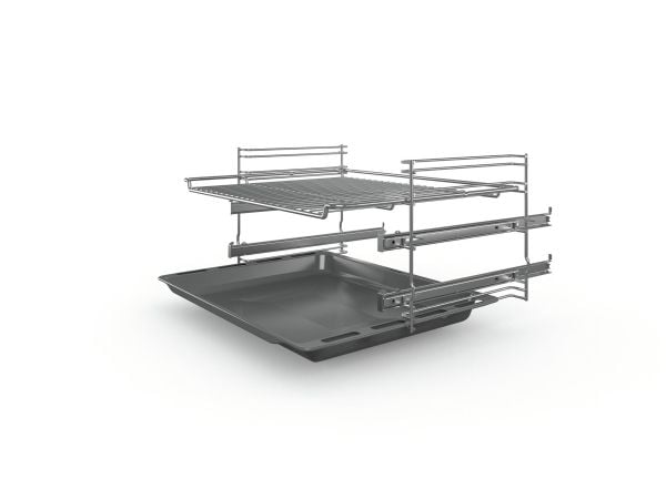 Bosch Serie | 4 HKR39C250 - Komfyr - frittstående - bredde: 60 cm - dybde: 60 cm - høyde: 85 cm - med selvrens - rustfritt stål