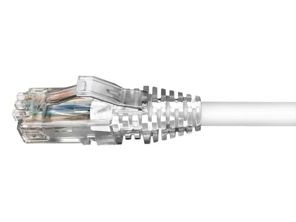 Liitäntäkaapeli Cat6 UTP UTP LSZH 1m valkoinen