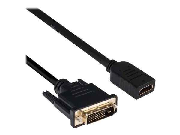 Club 3D CAC-1211 - Adapterkabel - dobbeltlenke - DVI-D hann til HDMI hunn - 2 m