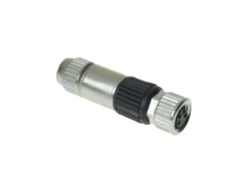 Harting 21 02 151 2405, M8-S, musta, nikkeli, polyamidi, sinkki, kulta, IP67, 10 mO