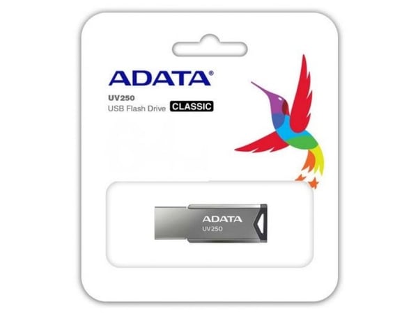 ADATA UV250 - USB flash-enhet - 16 GB - USB 2.0 - silver