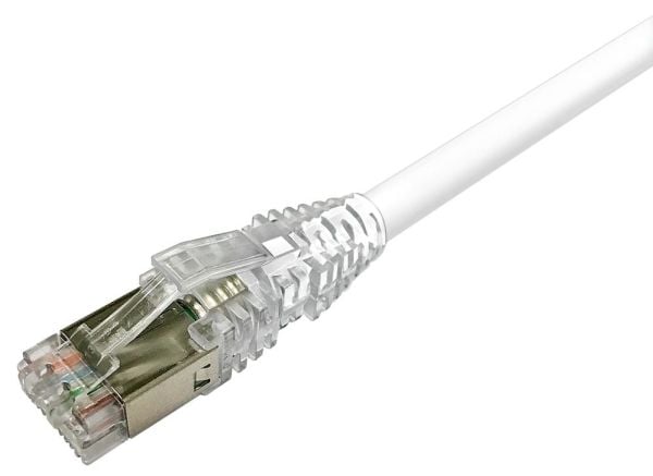 CommScope NETCONNECT - Patch-kabel - RJ-45 (hane) till RJ-45 (hane) - 5 m - SFTP - CAT 6a - halogenfri, hakfri, tvinnad - vit