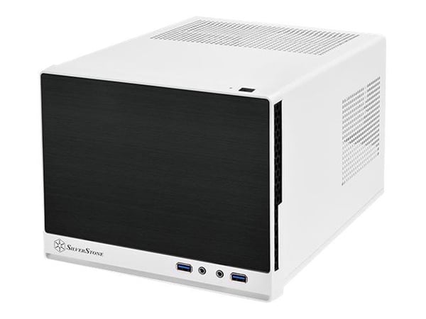 Silverstone SG13, Mini Tower, PC, Musta, Valkoinen, Mini-ATX, Mini-DTX, Terästä, 6,1 cm
