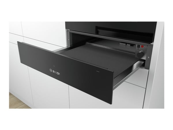 Bosch Serie | 6 BIC510NB0 - Oppvarmingsskuff - innebygd - fordypning - bredde: 56 cm - dybde: 55 cm - høyde: 14 cm - vulkansvart