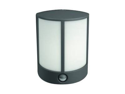 Philips myGarden Stock IR - Vägglampa - LED - 6 W (motsvarande 47 W) - varmt vitt ljus - halv lykta - antracitgrå