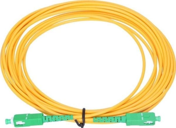 Extralink - Koblingskabel - SC/APC-enkeltmodus (hann) til SC/APC-enkeltmodus (hann) - 2 m - 3 mm - fiberoptisk - simpleks - G.657.A1