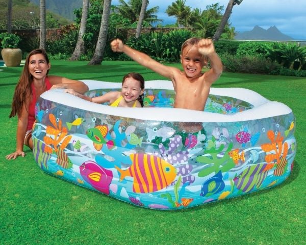 Intex oppblåsbar basseng Ocean Reef 191x178 cm