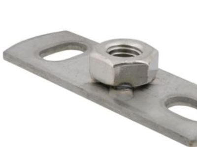 Walraven grundfläns M10 - rostfri 316 grundfläns 145x35 mm med påsvetsad hylsa