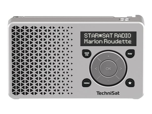 TechniSat DigitRadio 1 - Bærbar DAB-radio - 1 watt - sølv