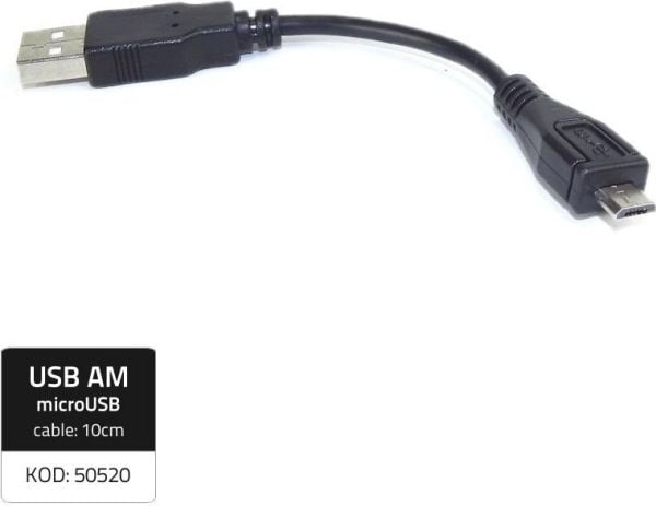 Qoltec - USB-adapter - mikro-USB typ B (hane) till USB (hane) - 10 cm