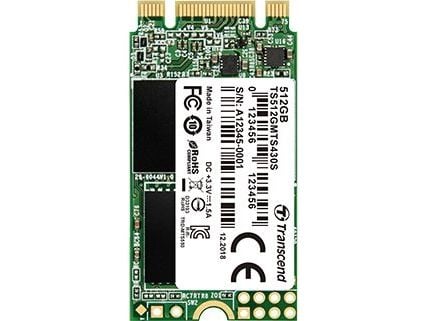 Transcend MTS430S - SSD - 256 GB - intern - M.2 2242 - SATA 6Gb/s - for Intel Next Unit of Computing 12