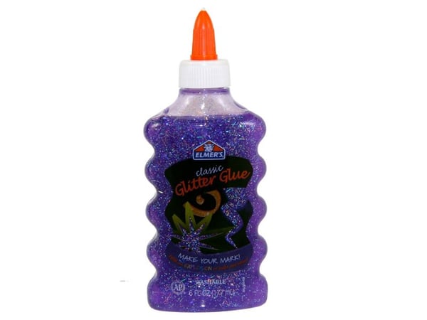 Elmer's Glitterlim lilla 177ml til slim