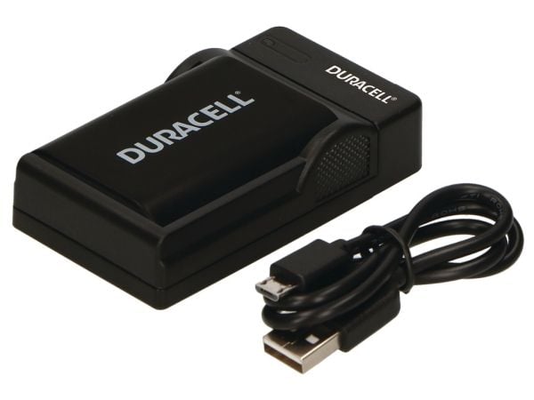 Duracell DRC5907, USB, Innendørs, Canon NB-2L, Sort, 5 V, 5 V