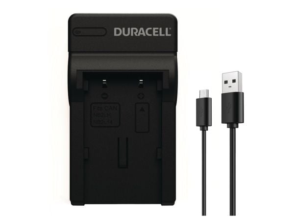 Duracell DRC5907, USB, Innendørs, Canon NB-2L, Sort, 5 V, 5 V