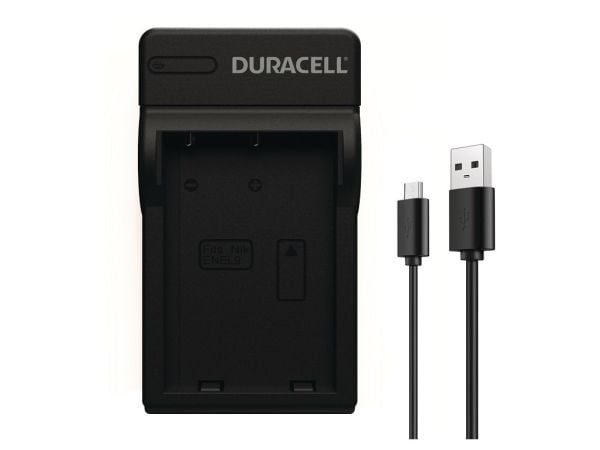Duracell DRN5925, USB, Innendørs batterilader, Nikon EN-EL9, Svart, 5 V, 5 V