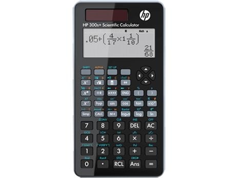 Kalkylator HP 300s+ - vetenskaplig kalkylator med 15 siffror - solpanel och batteri - svart
