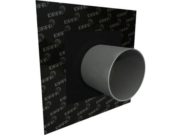 DAFA AirVent UV / Radon rørkrave 260x260 mm for tætning af undertag og vindspærre. Markering for ø15-110 mm rør.