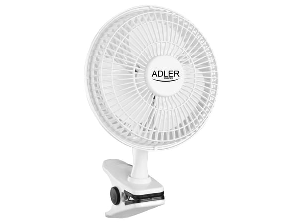 Adler AD 7317, Husholdningsvifte, Hvit, Bord, 150 cm, 90°, 30 W