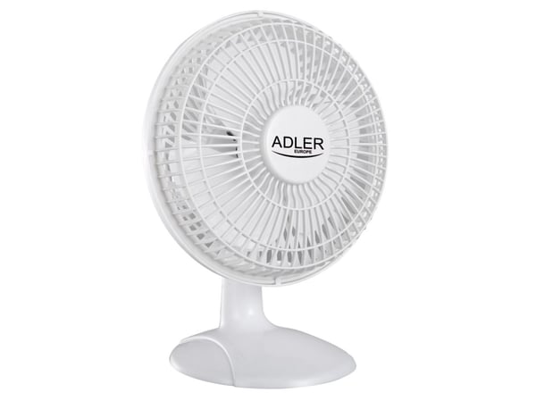 Adler AD 7317, Husholdningsvifte, Hvit, Bord, 150 cm, 90°, 30 W