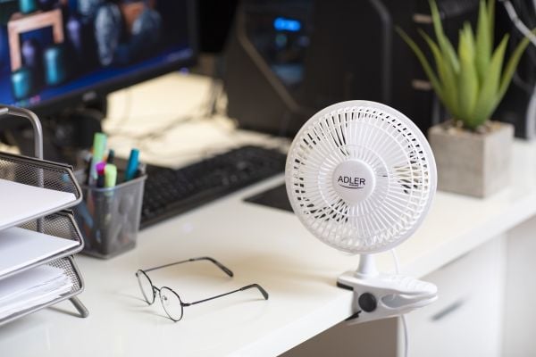 Adler AD 7317, Husholdningsvifte, Hvit, Bord, 150 cm, 90°, 30 W