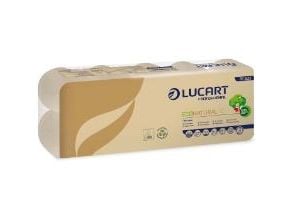 Toiletpapir EcoNatural 2-lag 19.8m Genbrugsfiber - svagt parfumeret - (12 pakker x 10 ruller)