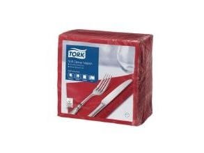 Serviet Tork 39x39 cm 3-lag Bordeaux,12 pk x 100 stk/krt