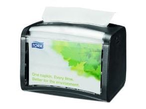 Dispenser Tork XPN Bordmodel Sort til Serviet N4,4 stk/krt