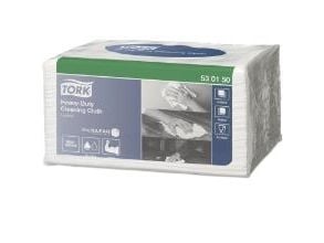 Tork avtorkningsduk kraftig W8 1-lagers 385x320 mm vit, 8 pk x 45 st/fp