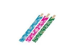 Spisepinde 2-pak 202 mm Træ Mixed flowers pakning,24 pk x 100 par/krt