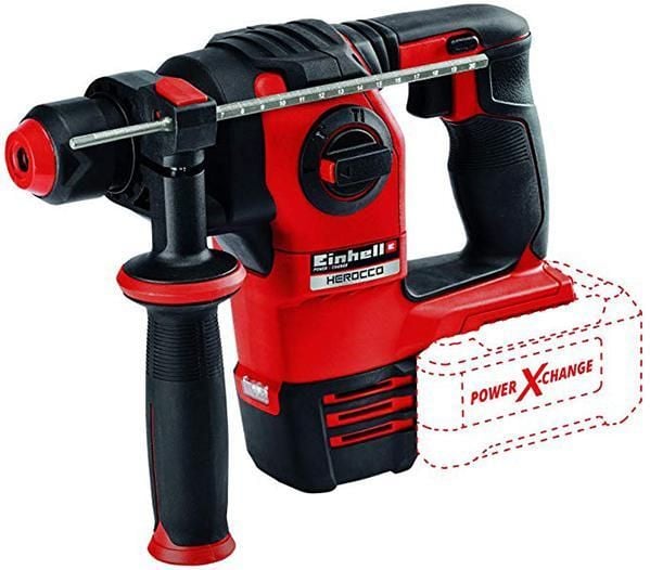 Einhell HEROCCO, Sort, Rød, 2 cm, 2,2 J, 5500 bpm, Batteri, 18 V - SOLO