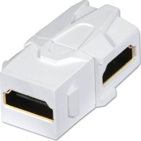 Lindy 60490, Hvit, HDMI, HDMI, Hunkjønn, Hunkjønn, Gull