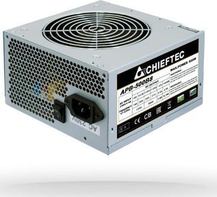 Chieftec VALUE SERIES APB-500B8 - Virtalähde (sisäinen) - ATX12V 2.3 - AC 230 V - 500 Watt - aktiivinen PFC - hopea