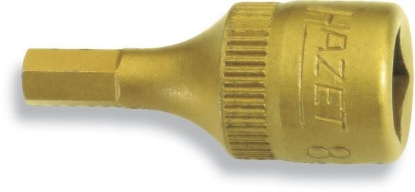 HAZET 8501-4, Sekskantet skaft, 25,4 / 4 mm (1 / 4"), Krom vanadium stål (Cr-V), 2,8 cm, 11 g