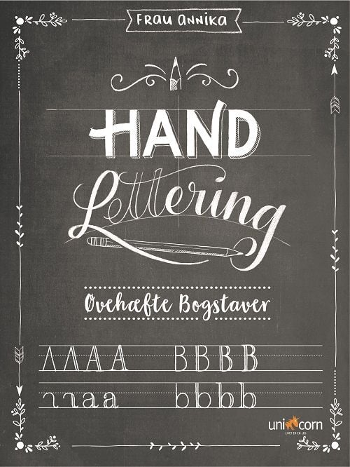 Håndlettering øvehæfte Bokstaver | Frau Annika | Språk: Dansk