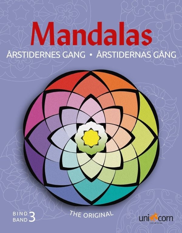 Malebog Årstidernes Gang med Mandalas Bind 3 | Språk: Dansk