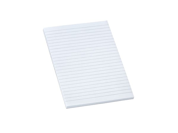 Standardblok, Bantex, Standard pad, A5 hvid, 148x210mm, 60g/m2 - (5 stk.)