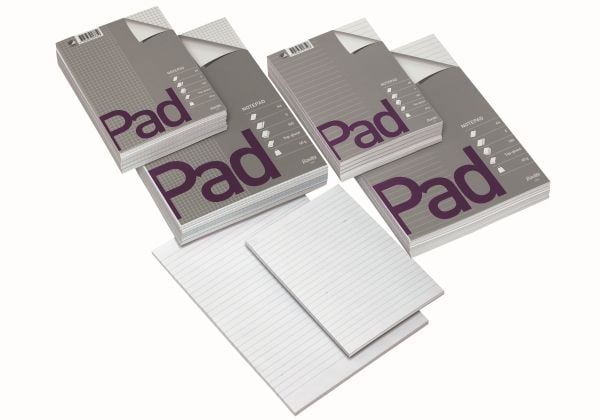 Standardblok, Bantex, Standard pad, A5 hvid, 148x210mm, 60g/m2 - (5 stk.)