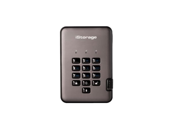 iStorage diskAshur PRO² - SSD - kryptert - 2 TB - ekstern (bærbar) - USB 3.1 - FIPS 197, 256-bits SHA, 256-bit AES-XTS - TAA-samsvar