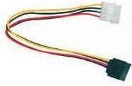 Gembird CC-SATA-PS, 0,15 m, SATA 15-pin, Molex (4-pin), Hankjønn, Hankjønn, 10 g