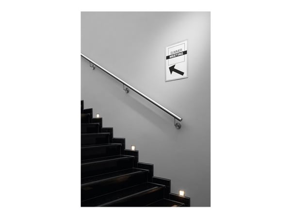 DURABLE WALLPAPER - Displayramme - veggmonterbar, overflatemontert - for A3 - magnetisk - sølv