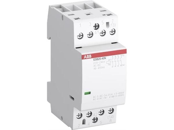 ABB Asennuskytkin 4-napainen 4NC, AC-1 25A 55 asteessa, 400V AC, ohjausjännite 230240V AC/DC