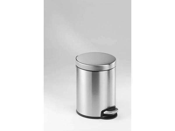 Durable 340023, 5 l, Rund, Rostfritt stål, Rostfritt stål, Pedal, Rostfritt stål