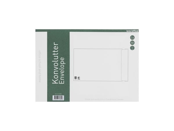 Kuverter C4P 90g Peel & Seal 229x324 mm hvid - (50 stk.)