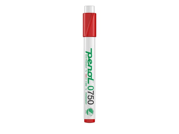 Marker Penol 0750 ass. farver 2-5mm skrå spids permanent - (4 stk.)