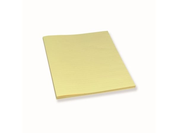 Konceptpapir, Bantex, linjeret, gul 80g/m2, pakke a 250 ark